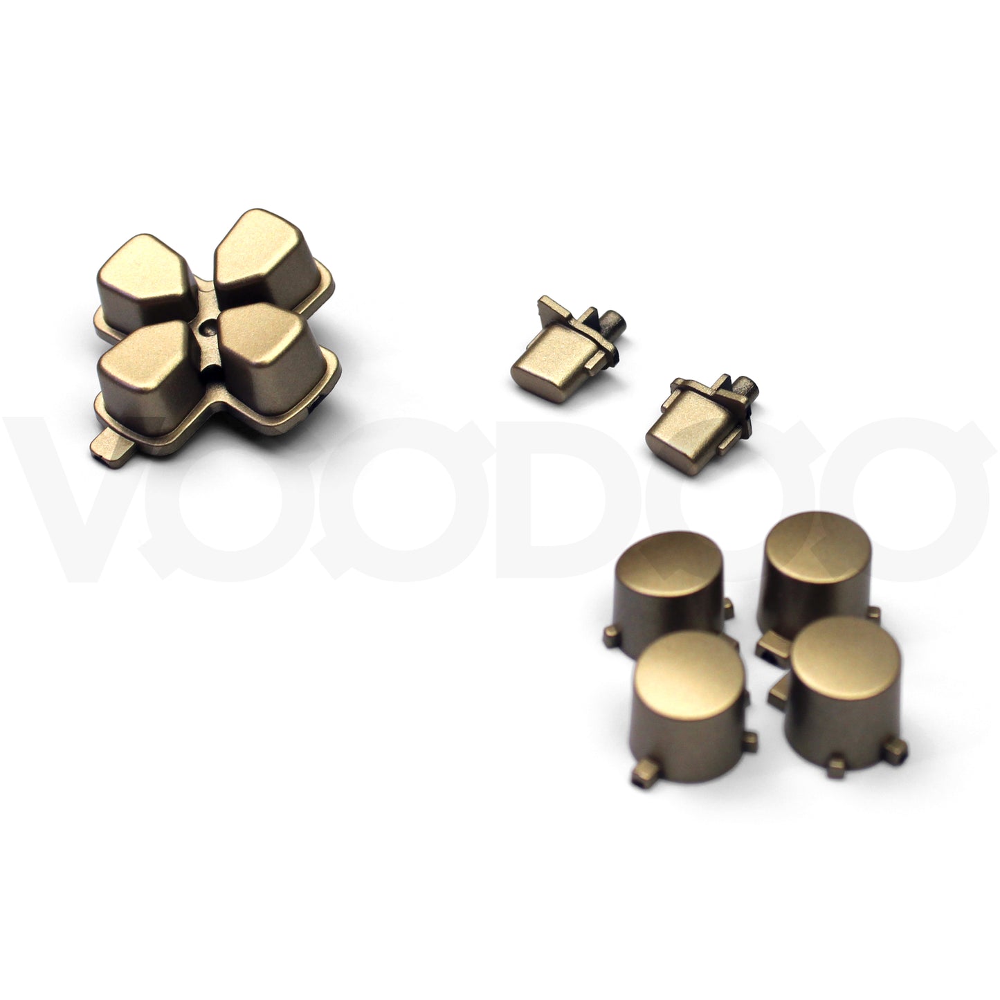 Metallic PS5 Controller Action Buttons