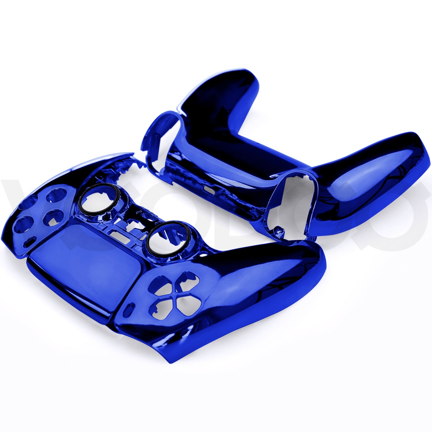 Chrome Front & Back PS5 Controller Housing Shell