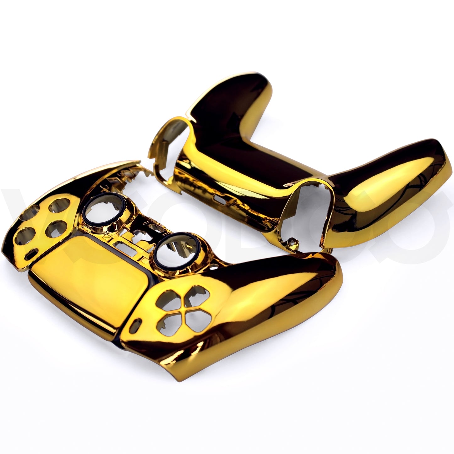 Chrome Front & Back PS5 Controller Housing Shell