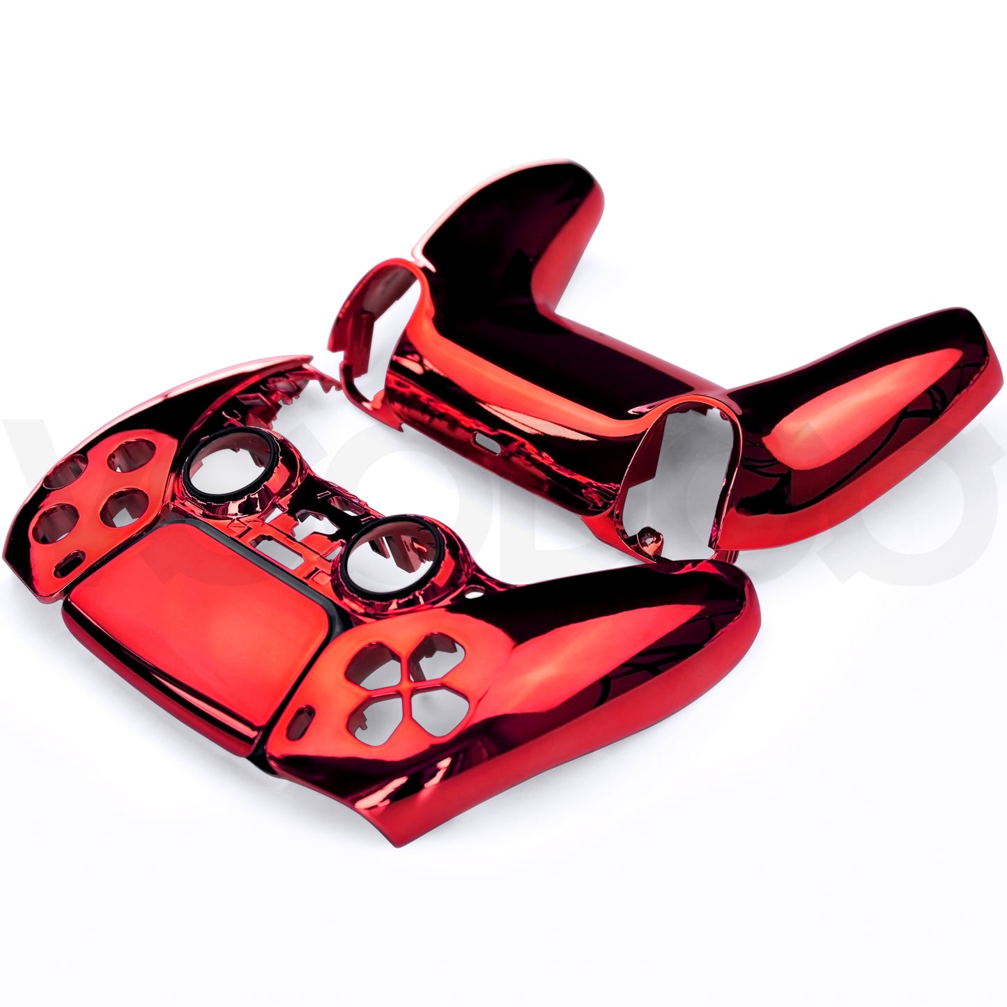 Chrome Front & Back PS5 Controller Housing Shell