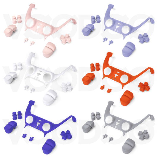 Soft Matte PS5 Controller Faceplate Trim & Buttons