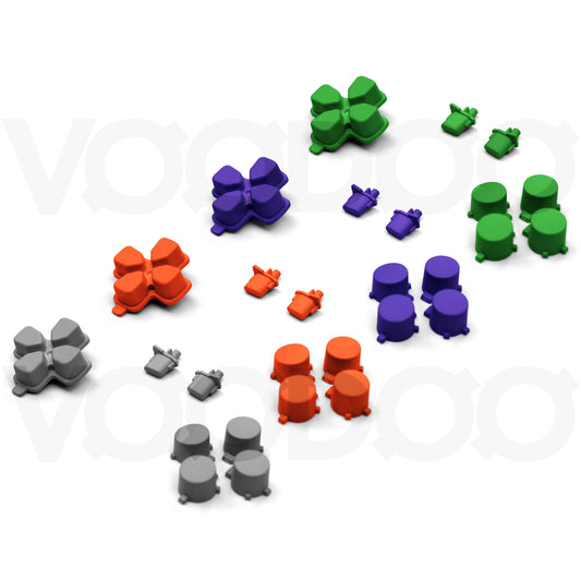 Soft Matte PS5 Controller Action Buttons